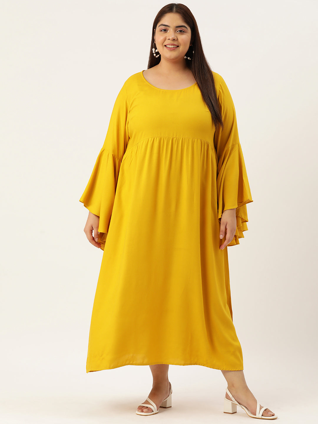 Plus Size A-Line Maxi Dress