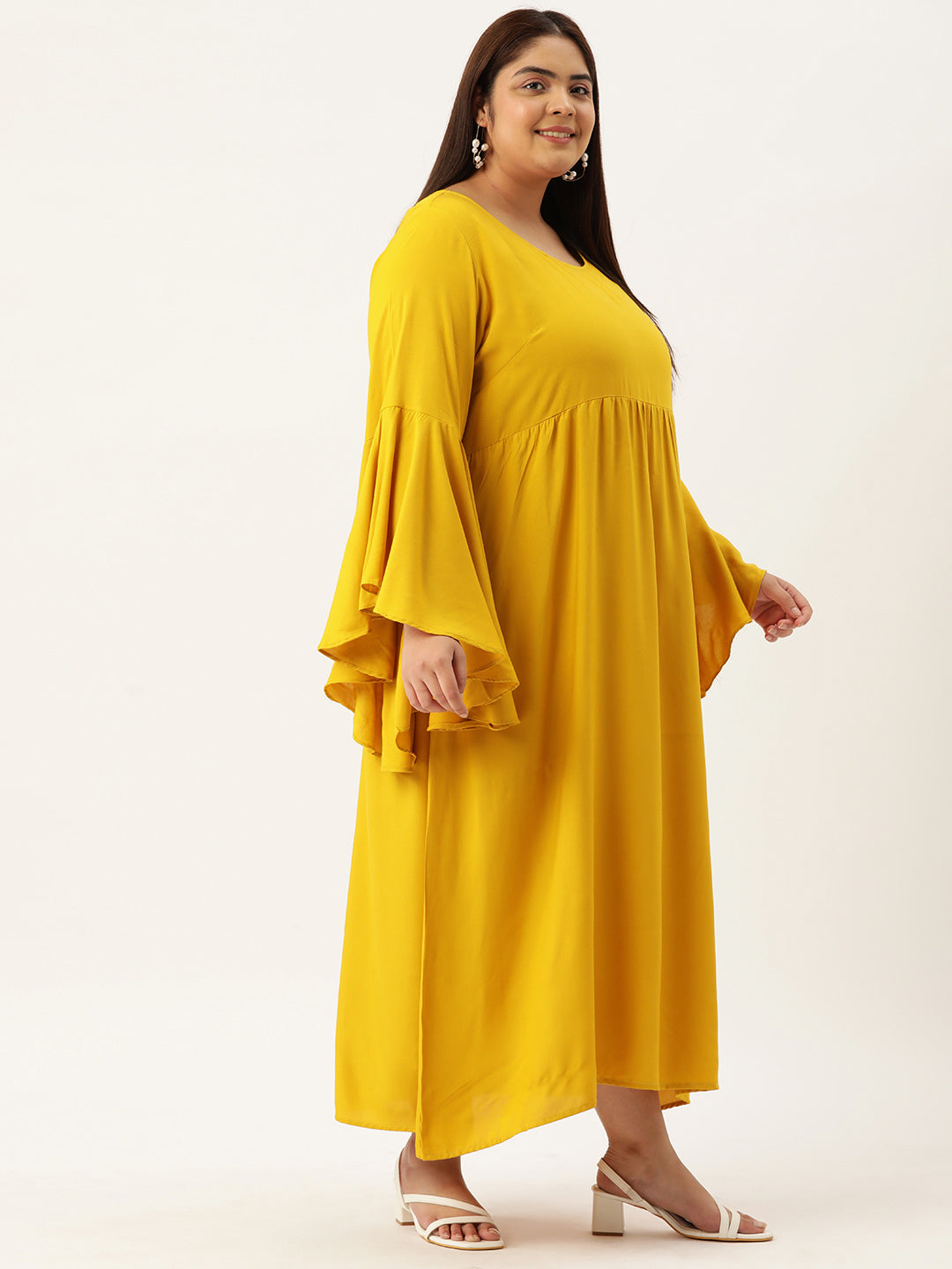 Plus Size A-Line Maxi Dress