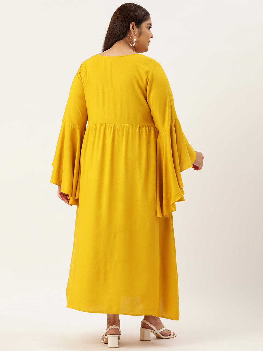 Plus Size A-Line Maxi Dress