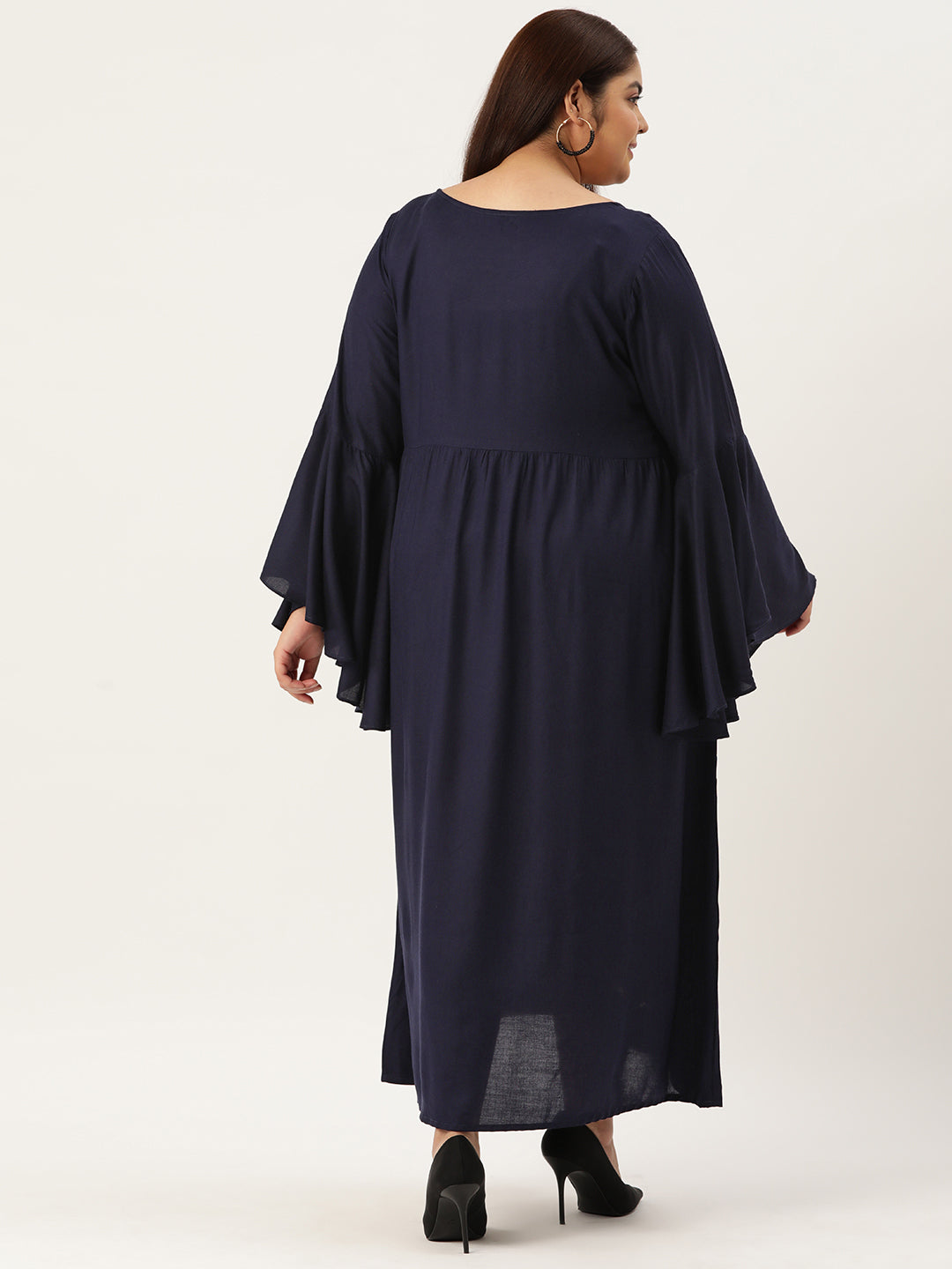 Plus Size A-Line Maxi Dress