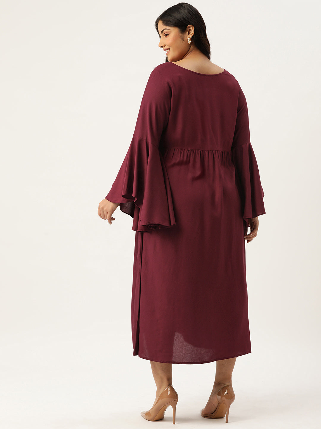Plus Size A-Line Maxi Dress