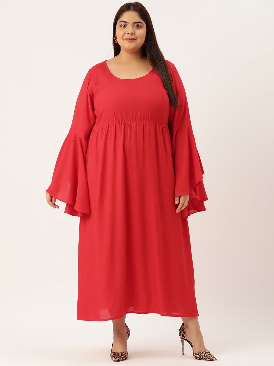 Plus Size A-Line Maxi Dress