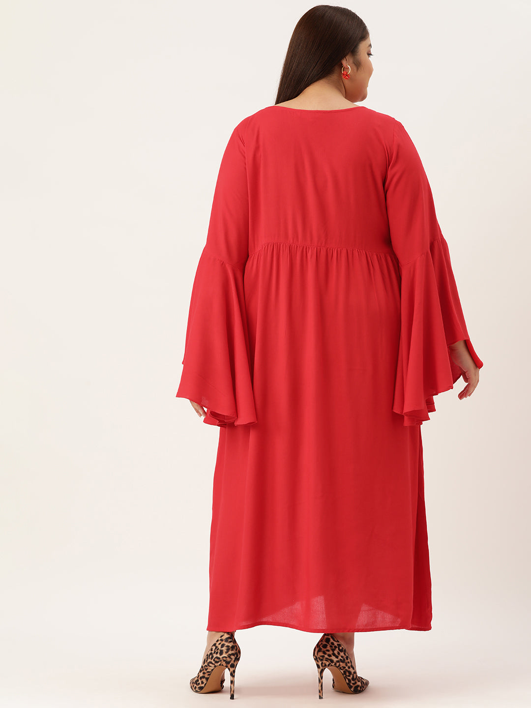 Plus Size A-Line Maxi Dress