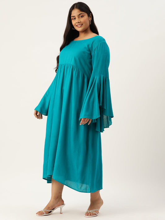 Plus Size A-Line Maxi Dress