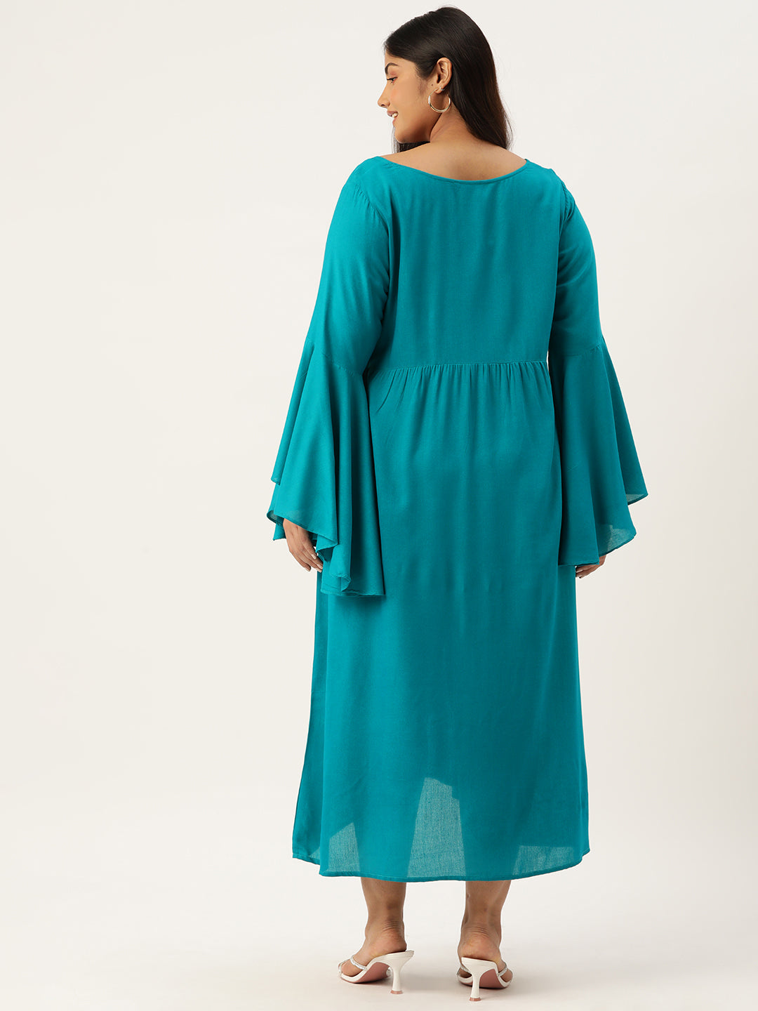 Plus Size A-Line Maxi Dress