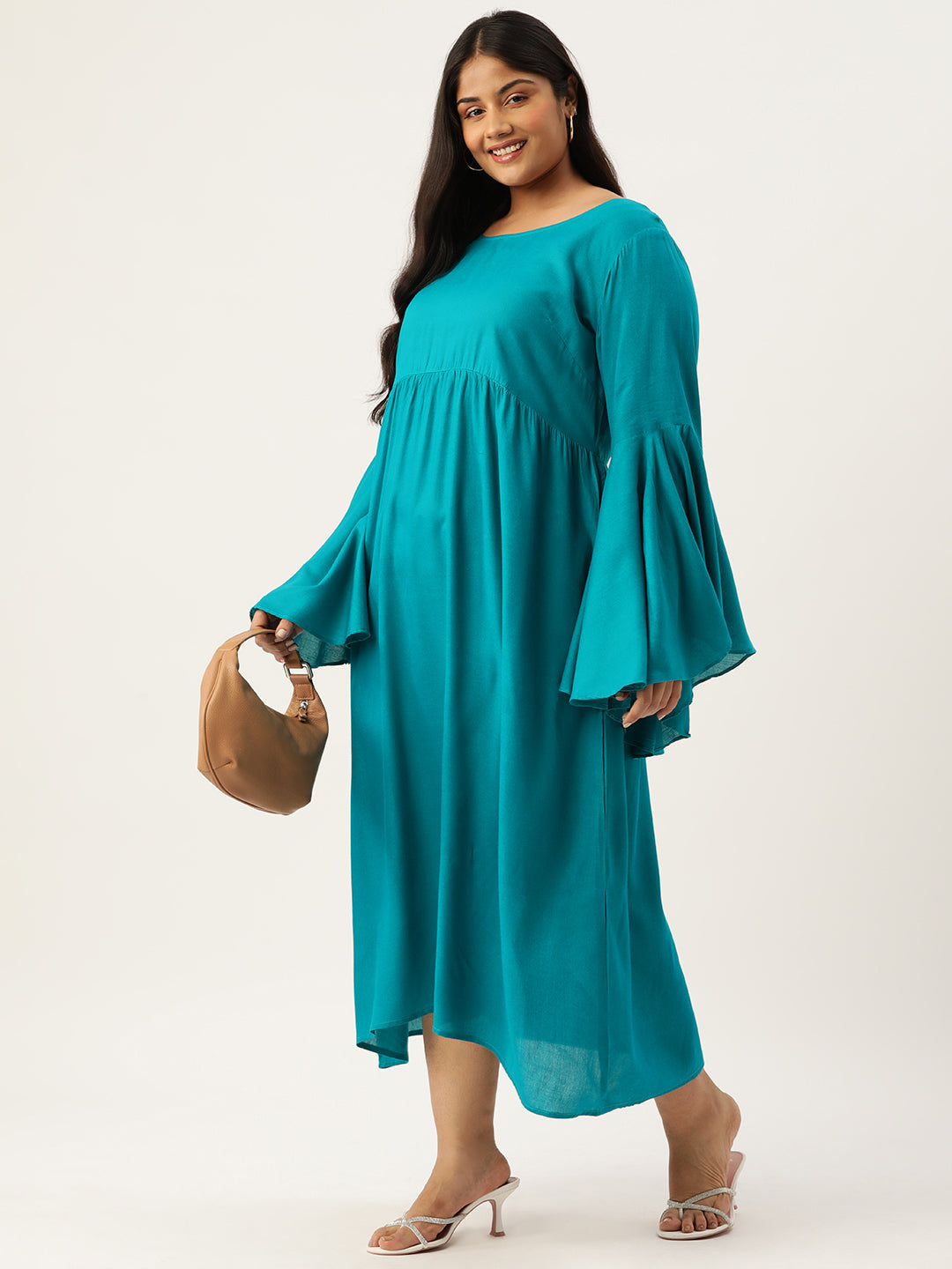 Plus Size A-Line Maxi Dress
