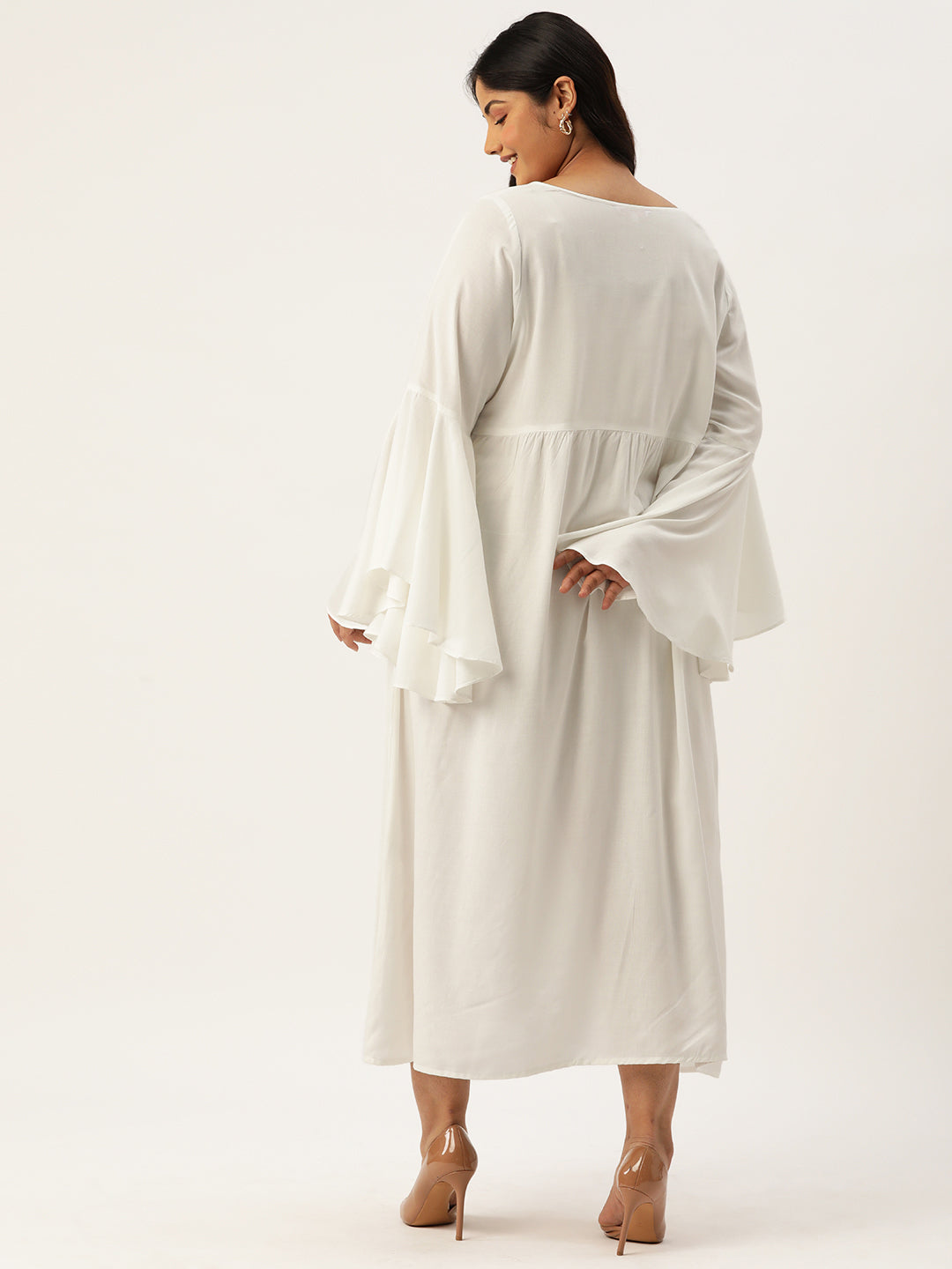 Plus Size A-Line Maxi Dress