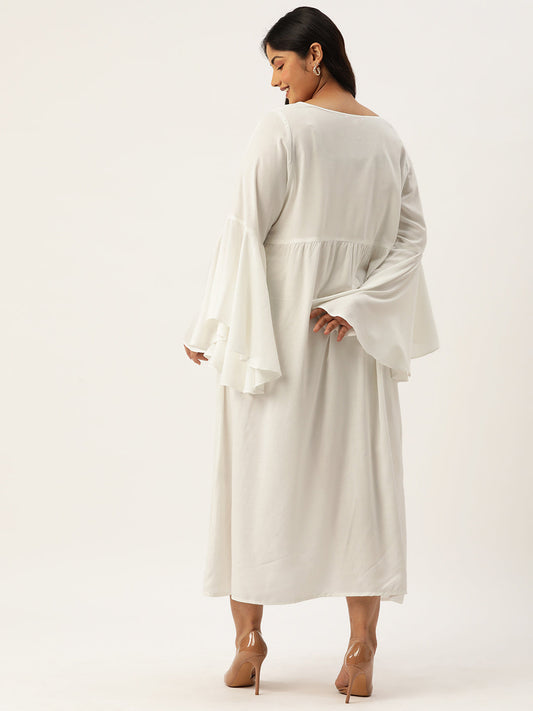 Plus Size A-Line Maxi Dress