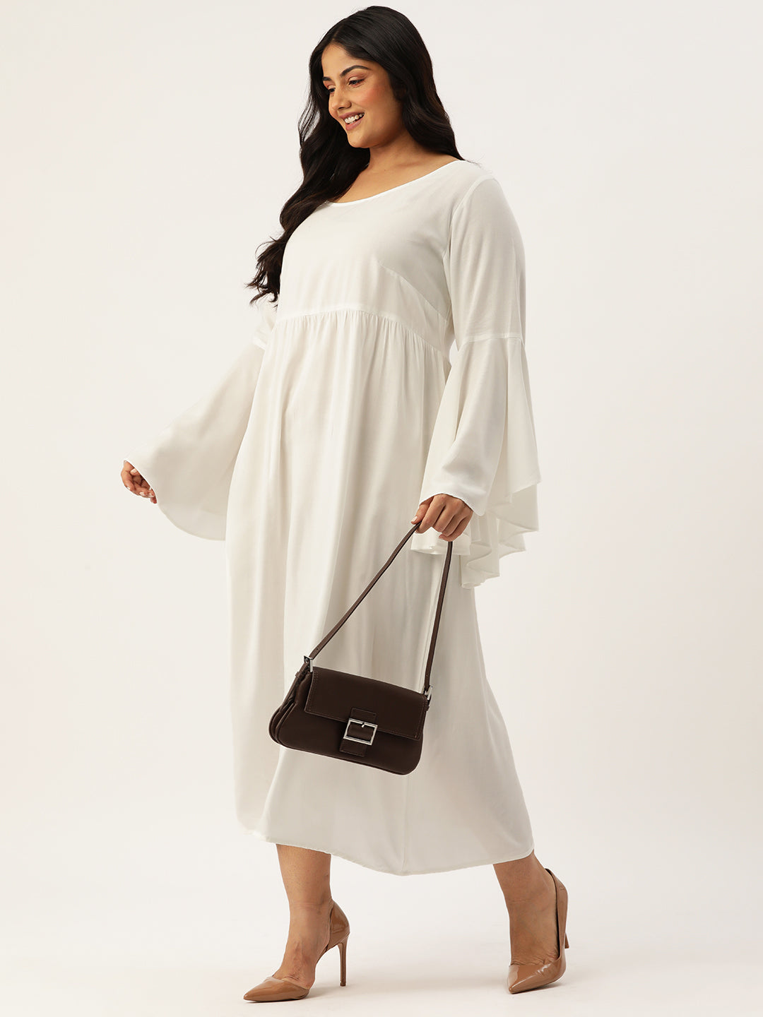 Plus Size A-Line Maxi Dress