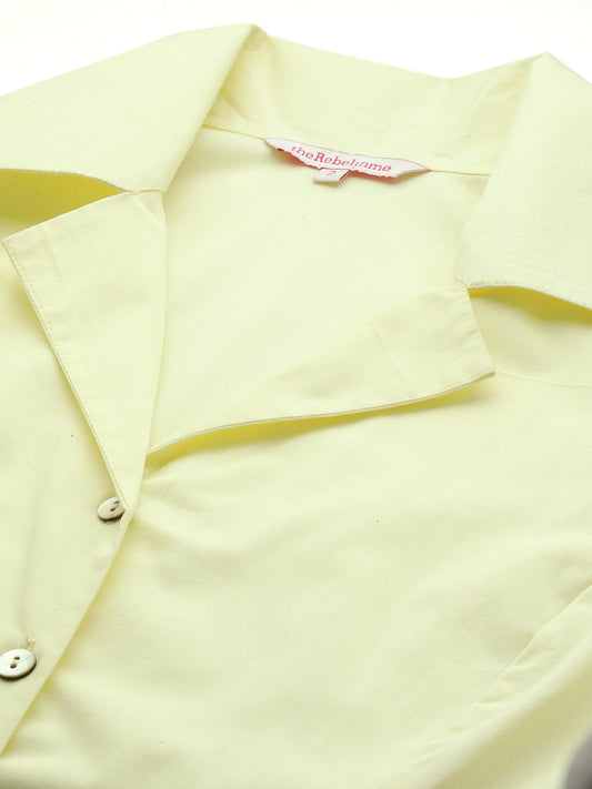 Plus Size Cotton Shirt Dress