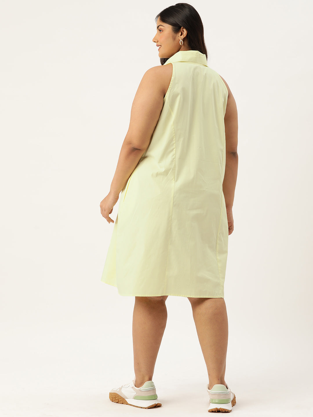 Plus Size Cotton Shirt Dress