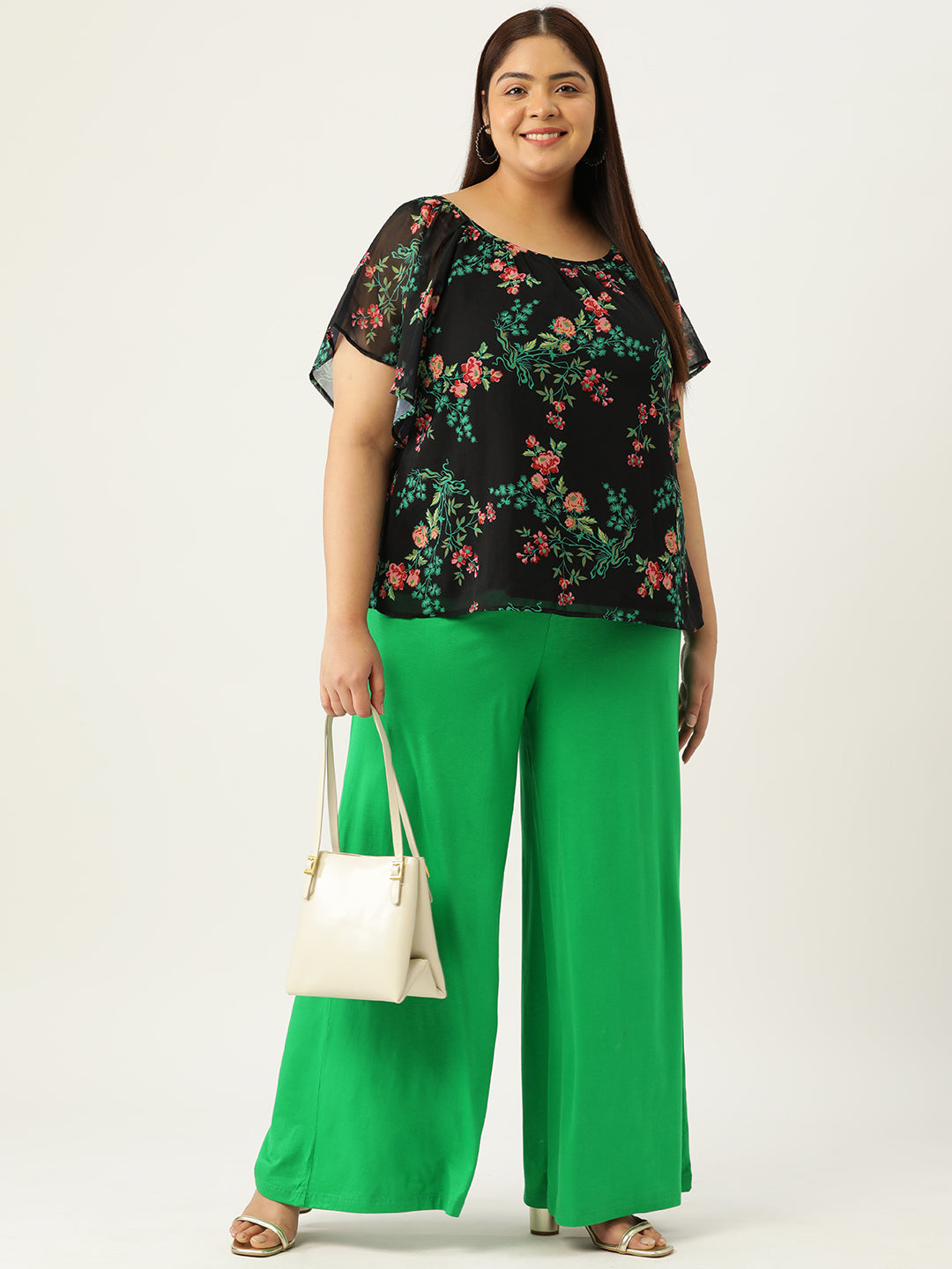 Voguish Plus Size Women’s Western Wear Trouser