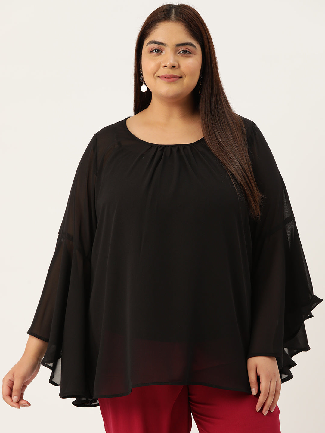 Plus Size Longline Top