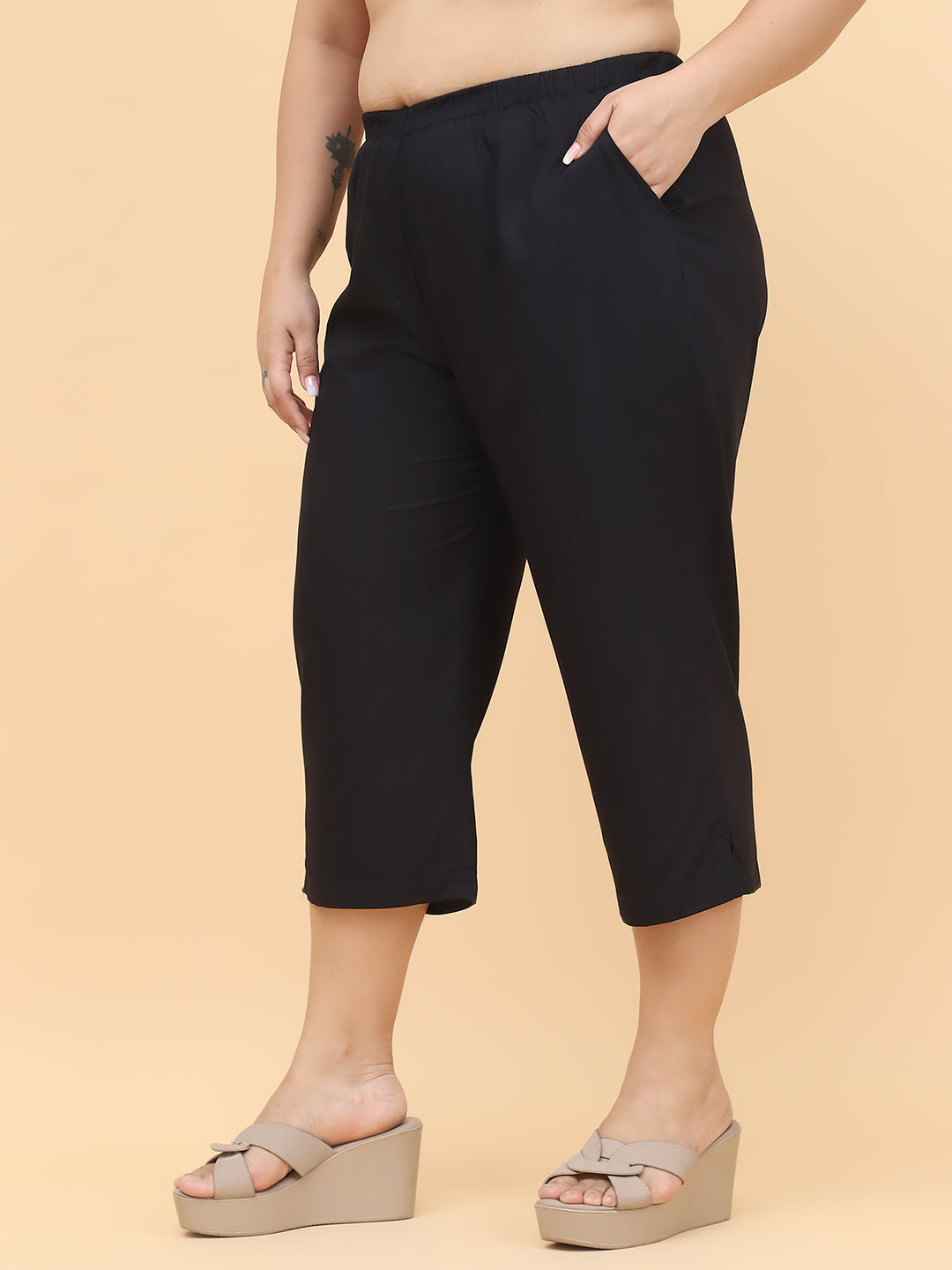 Voguish Plus Size Women’s Western Wear Trouser