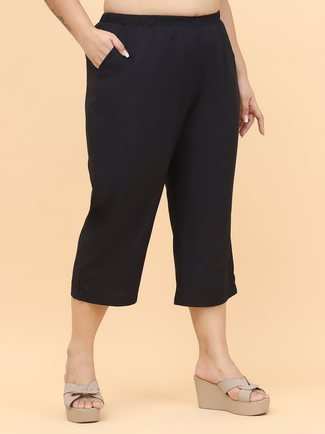 Voguish Plus Size Women’s Western Wear Trouser