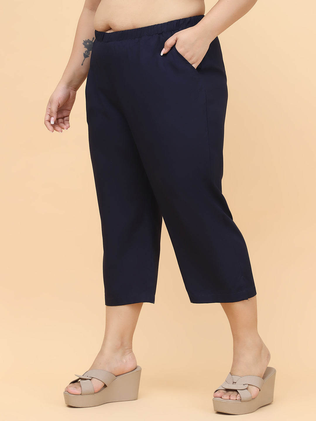 Voguish Plus Size Women’s Western Wear Trouser