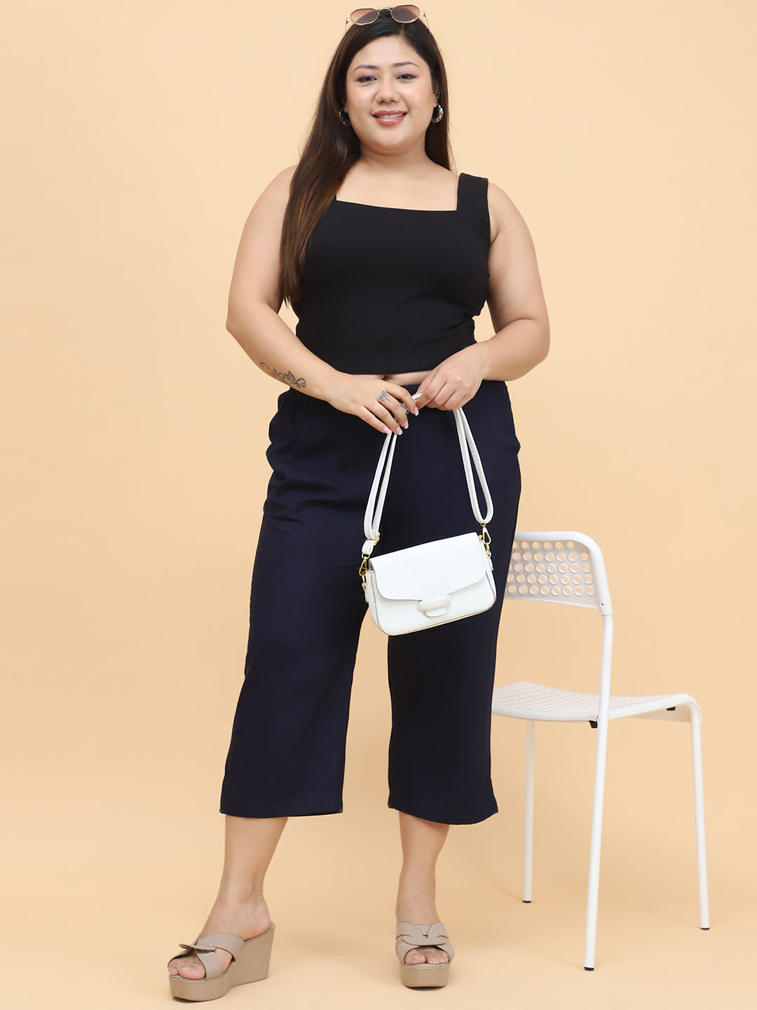 Voguish Plus Size Women’s Western Wear Trouser