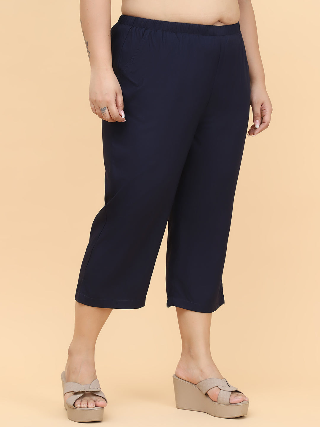 Voguish Plus Size Women’s Western Wear Trouser