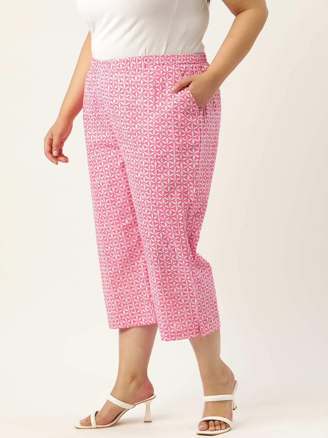 Voguish Plus Size Women’s Western Wear Trouser