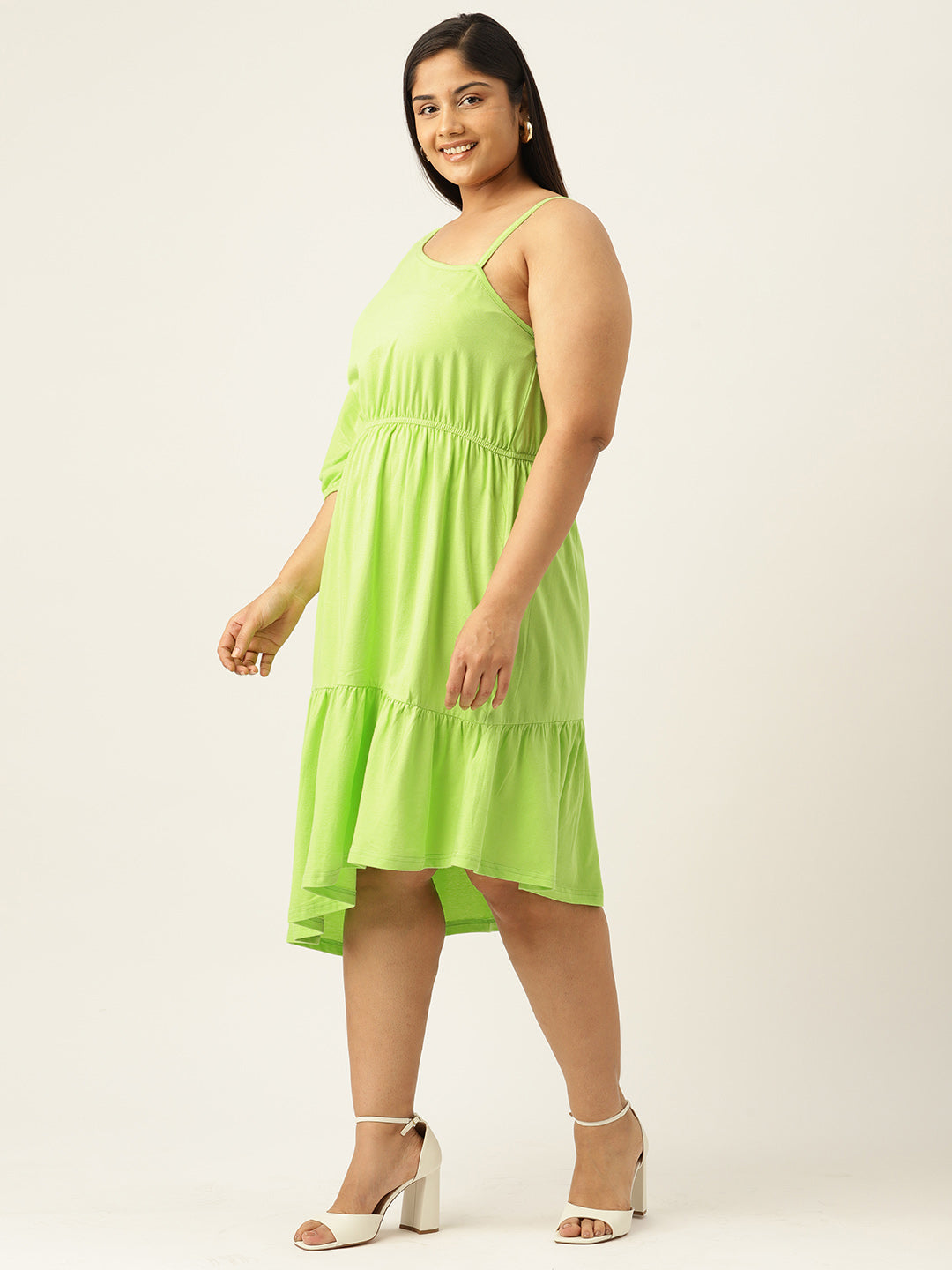 Plus Size One Shoulder Dress