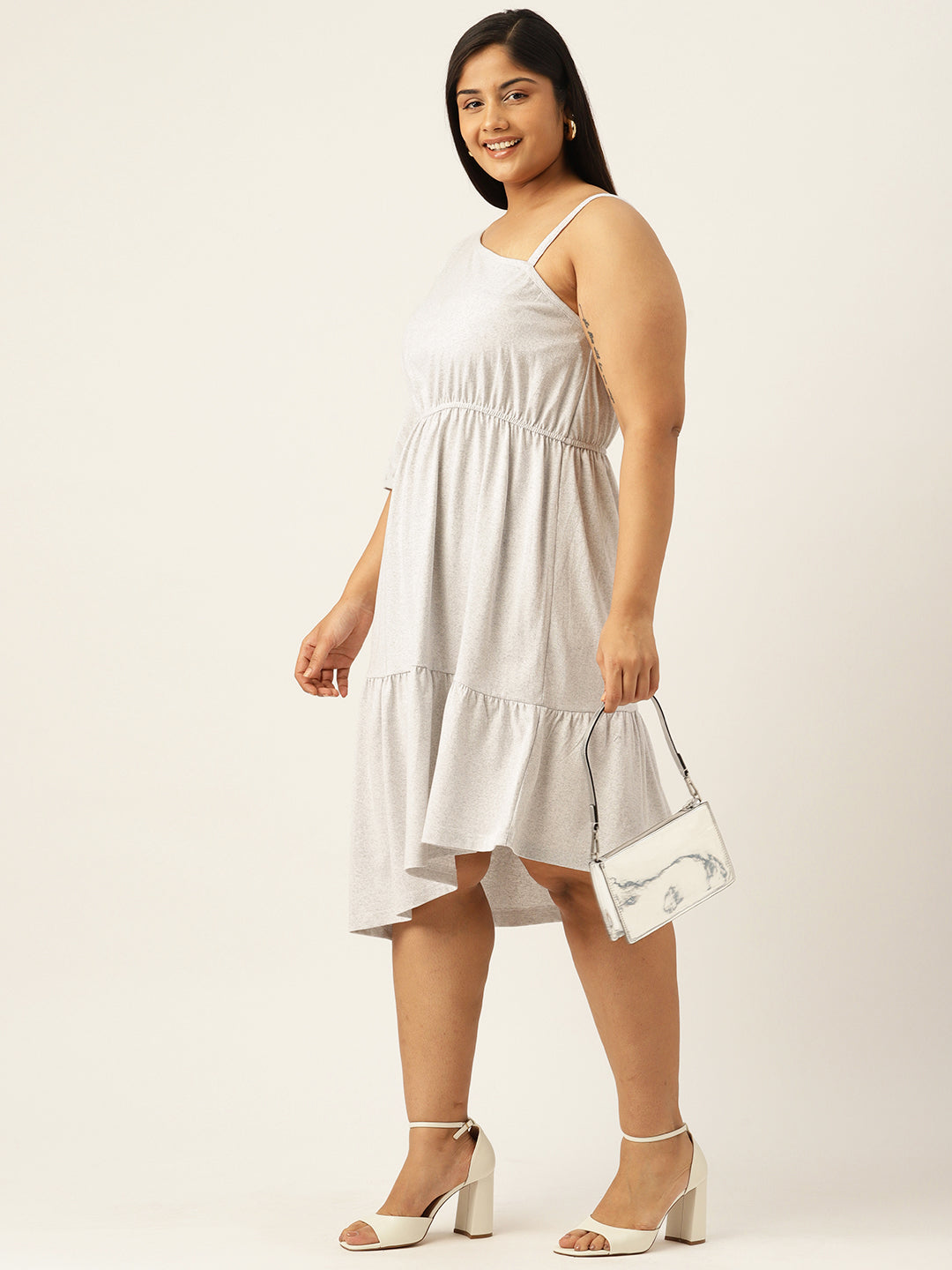 Plus Size One Shoulder Dress