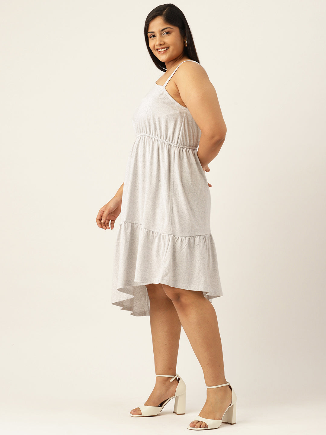 Plus Size One Shoulder Dress