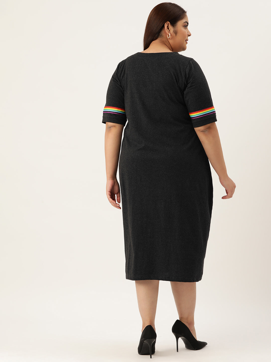 Plus Size A-Line Knitted Dress