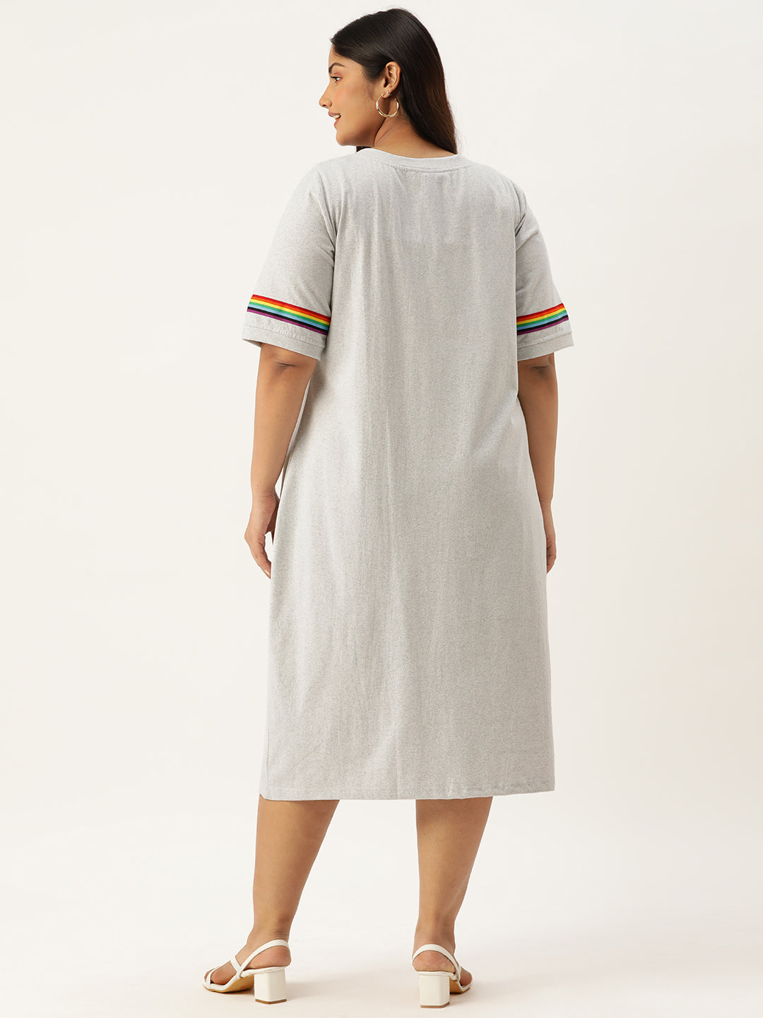 Plus Size A-Line Knitted Dress
