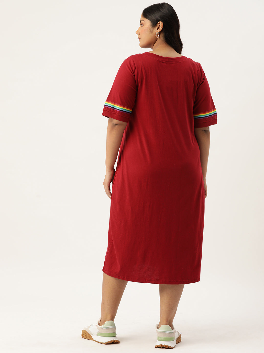 Plus Size A-Line Knitted Dress