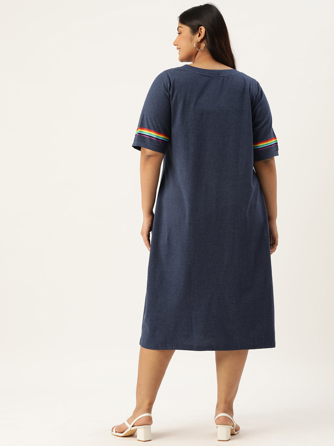 Plus Size A-Line Knitted Dress