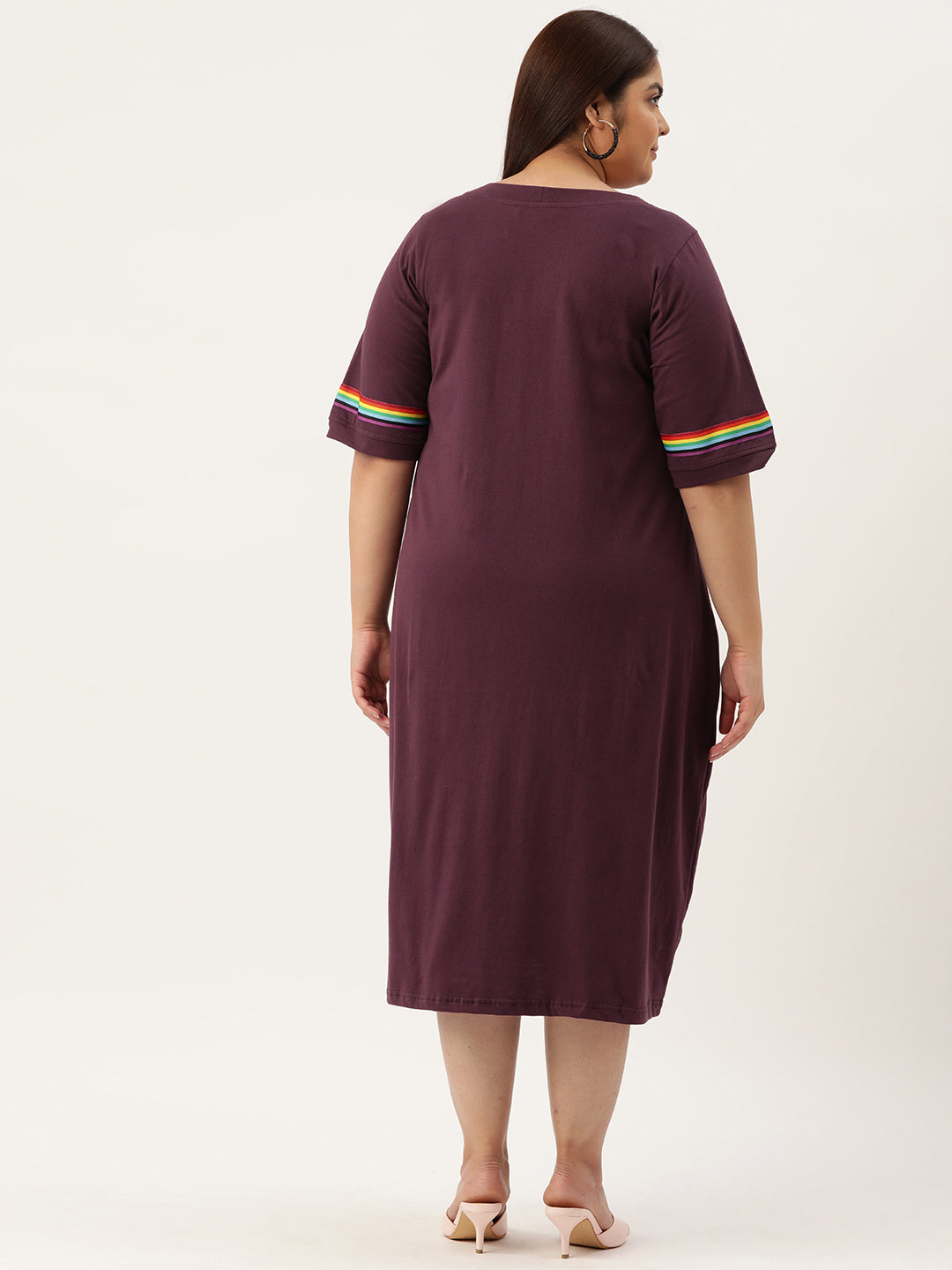 Plus Size A-Line Knitted Dress