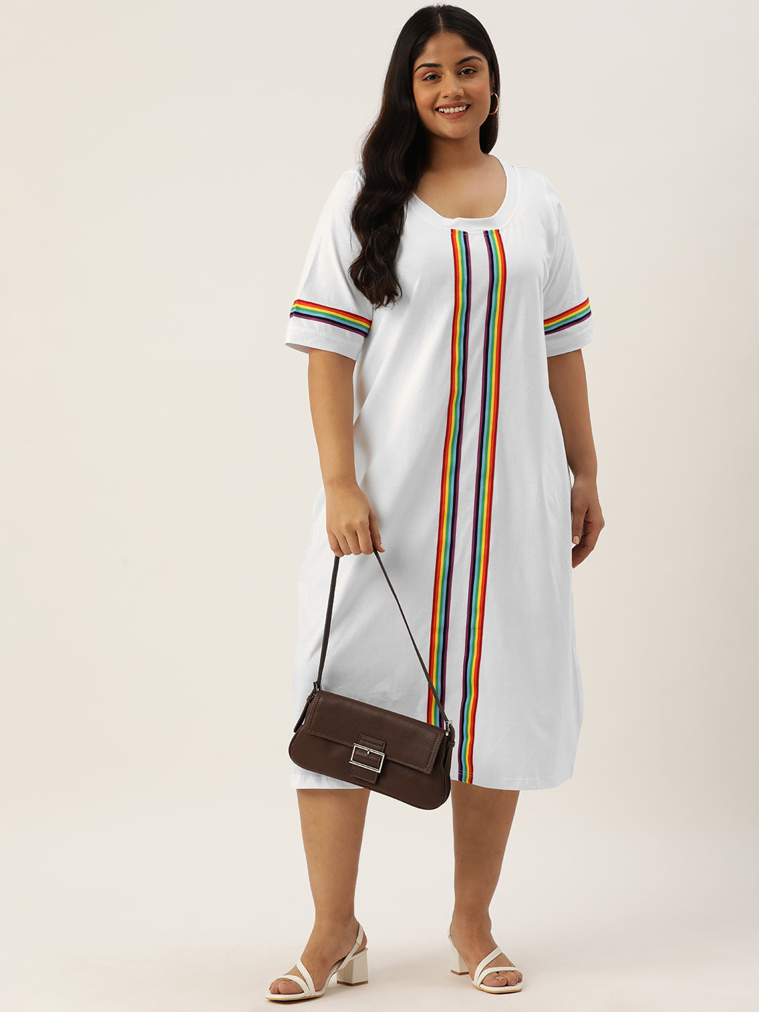 Plus Size A-Line Knitted Dress