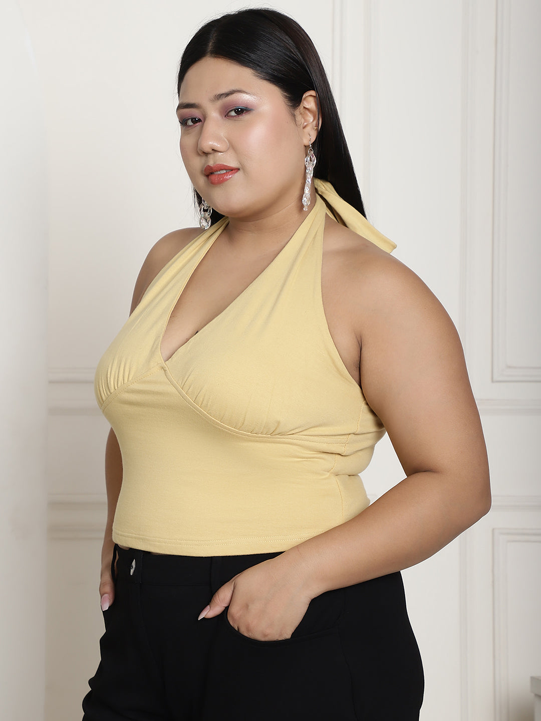 Plus Size Cropped Top