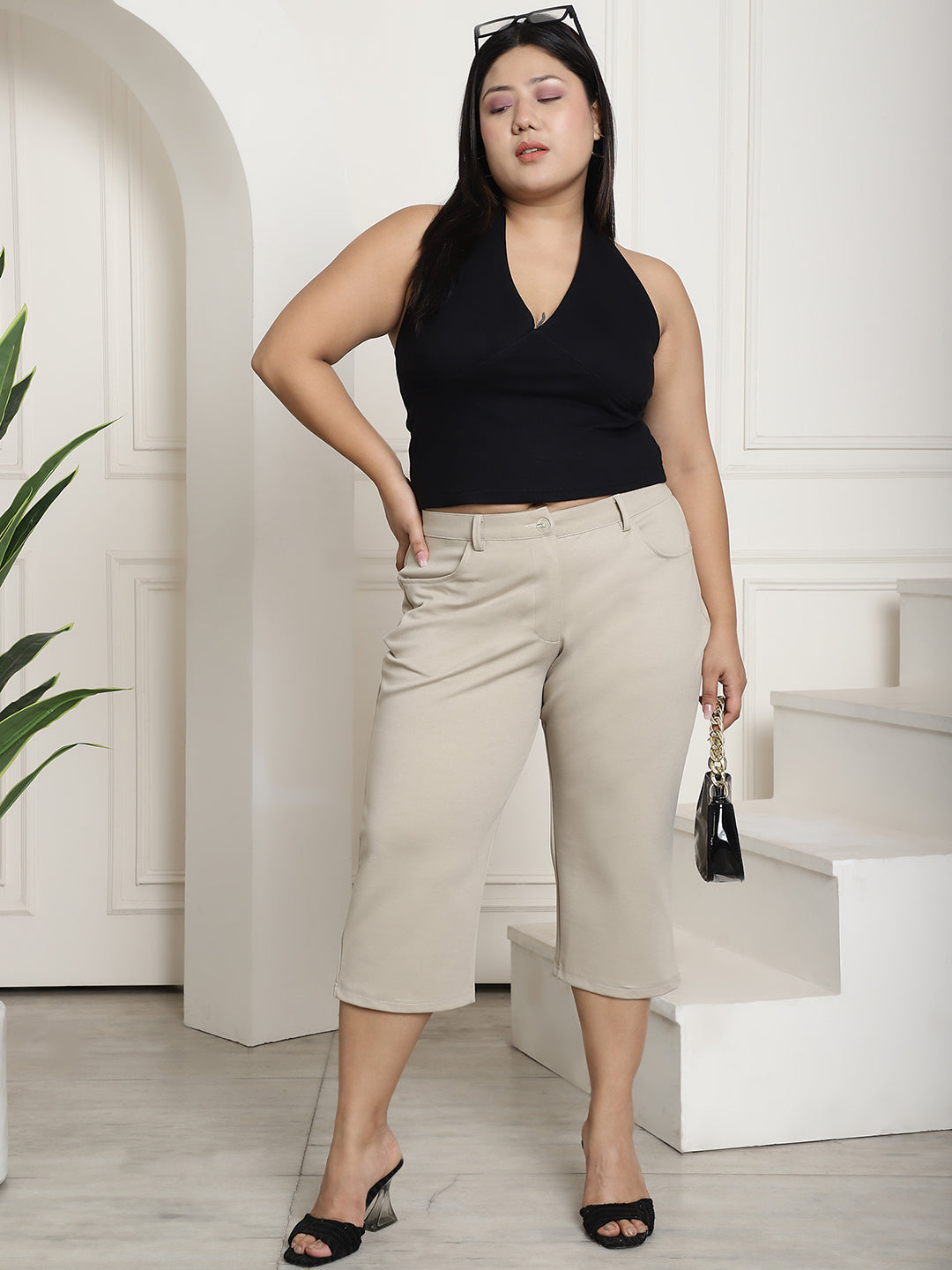 Plus Size Cropped Top