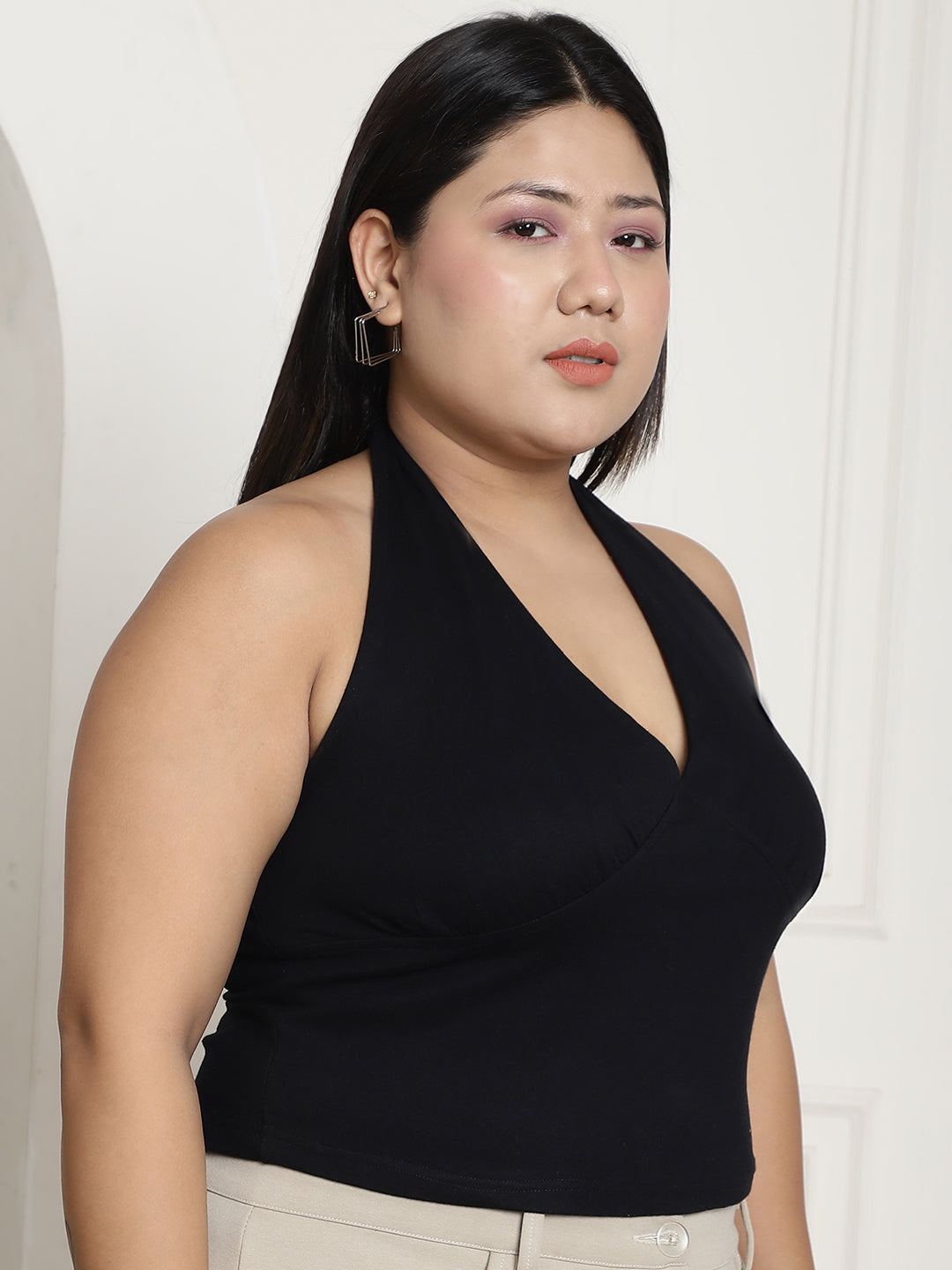 Plus Size Cropped Top