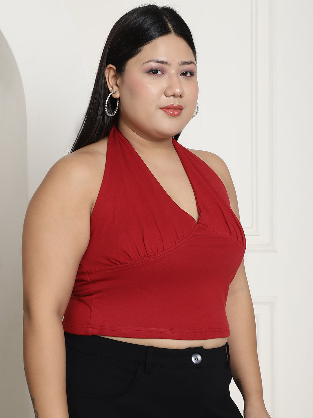 Plus Size Cropped Top