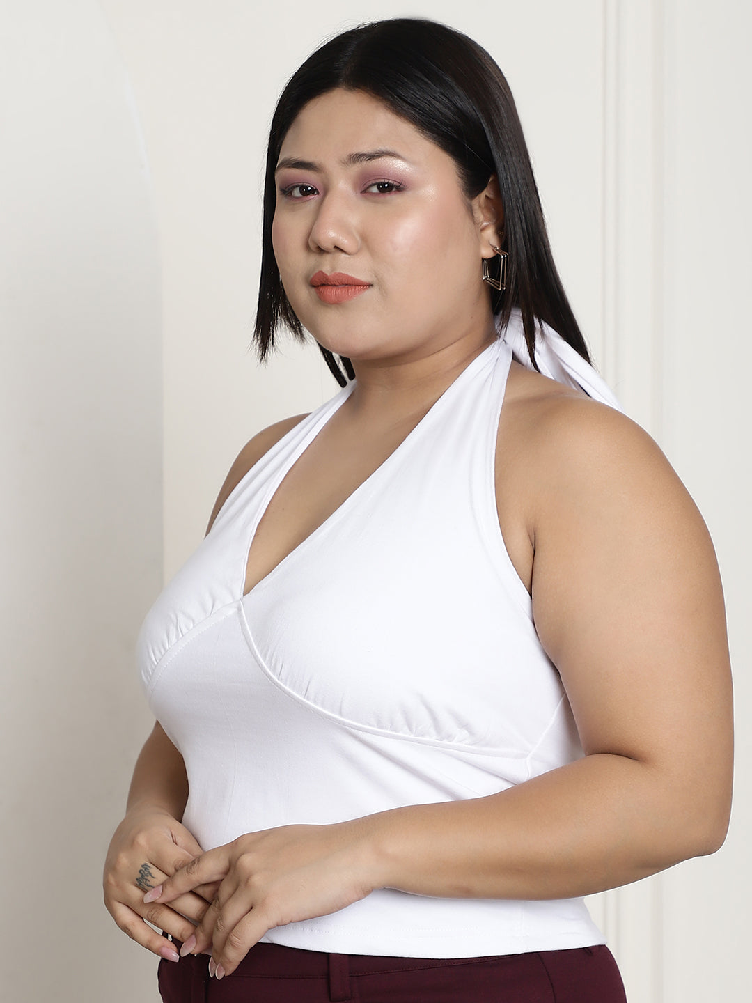Plus Size Cropped Top