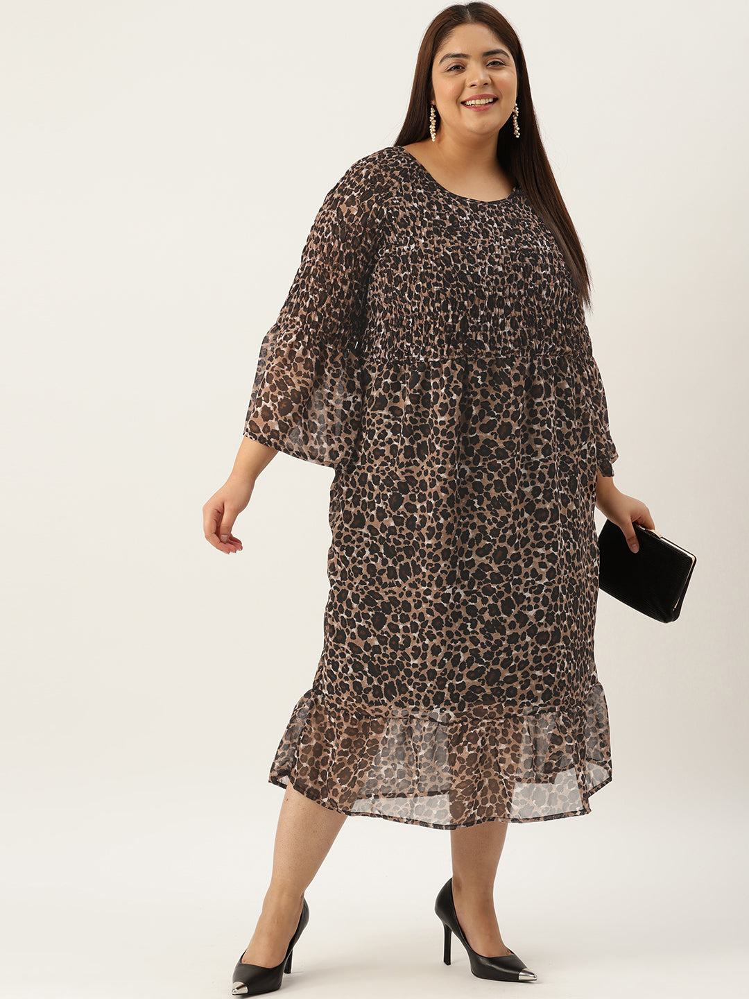 Plus Size A-Line Georgette Dress
