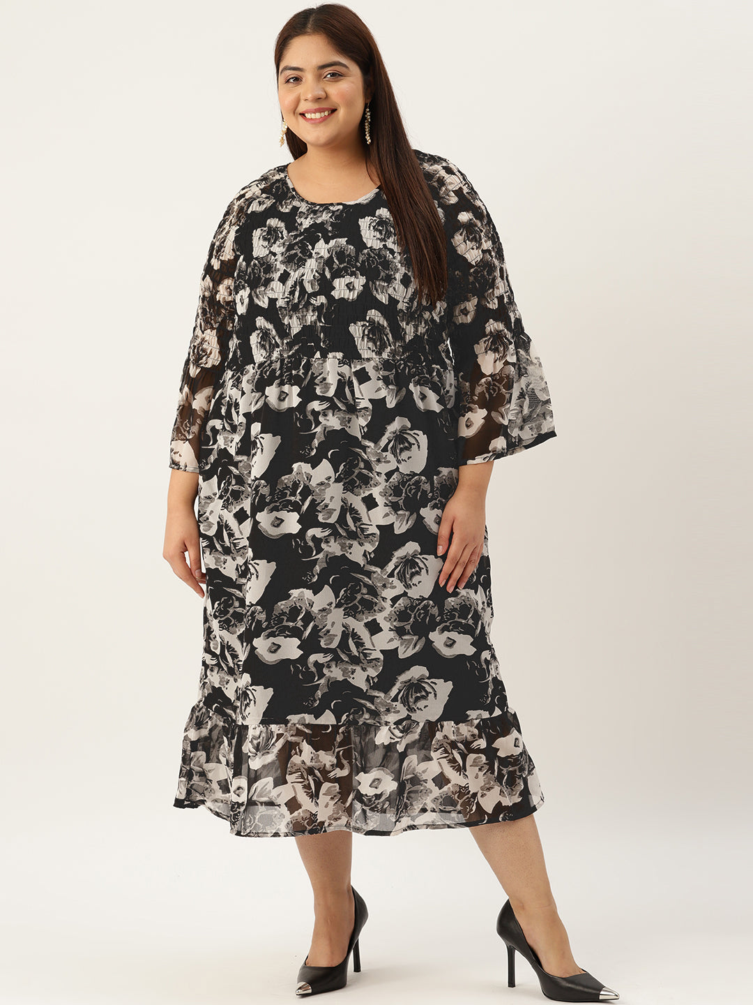 Plus Size A-Line Georgette Dress
