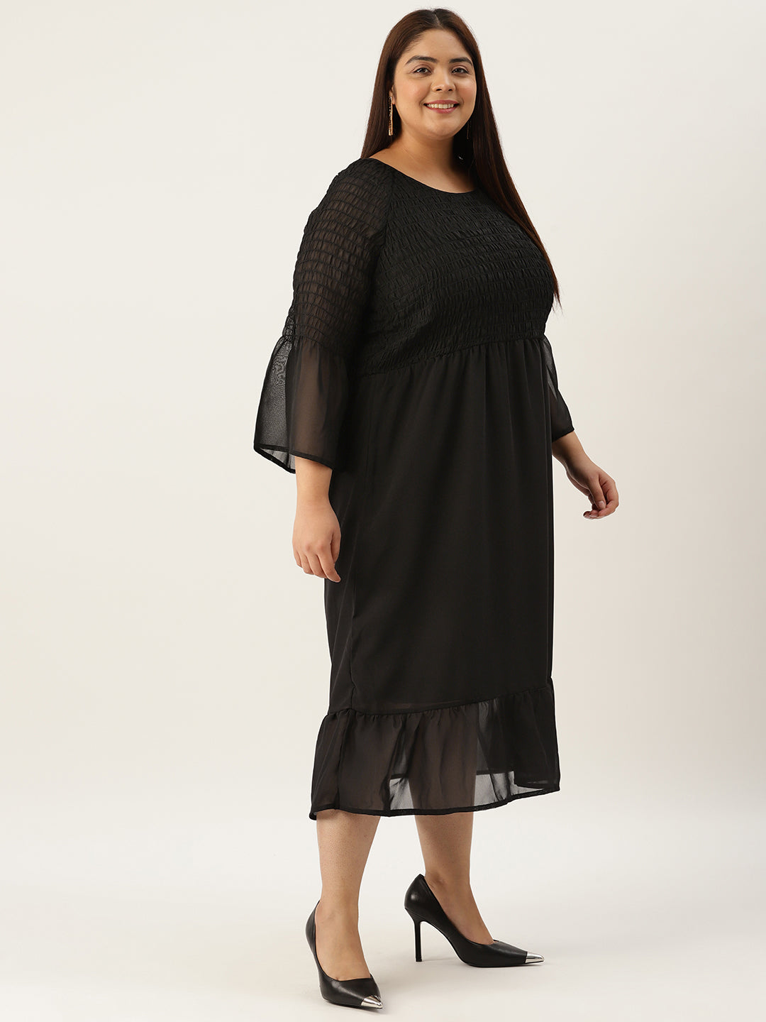 Plus Size A-Line Georgette Dress