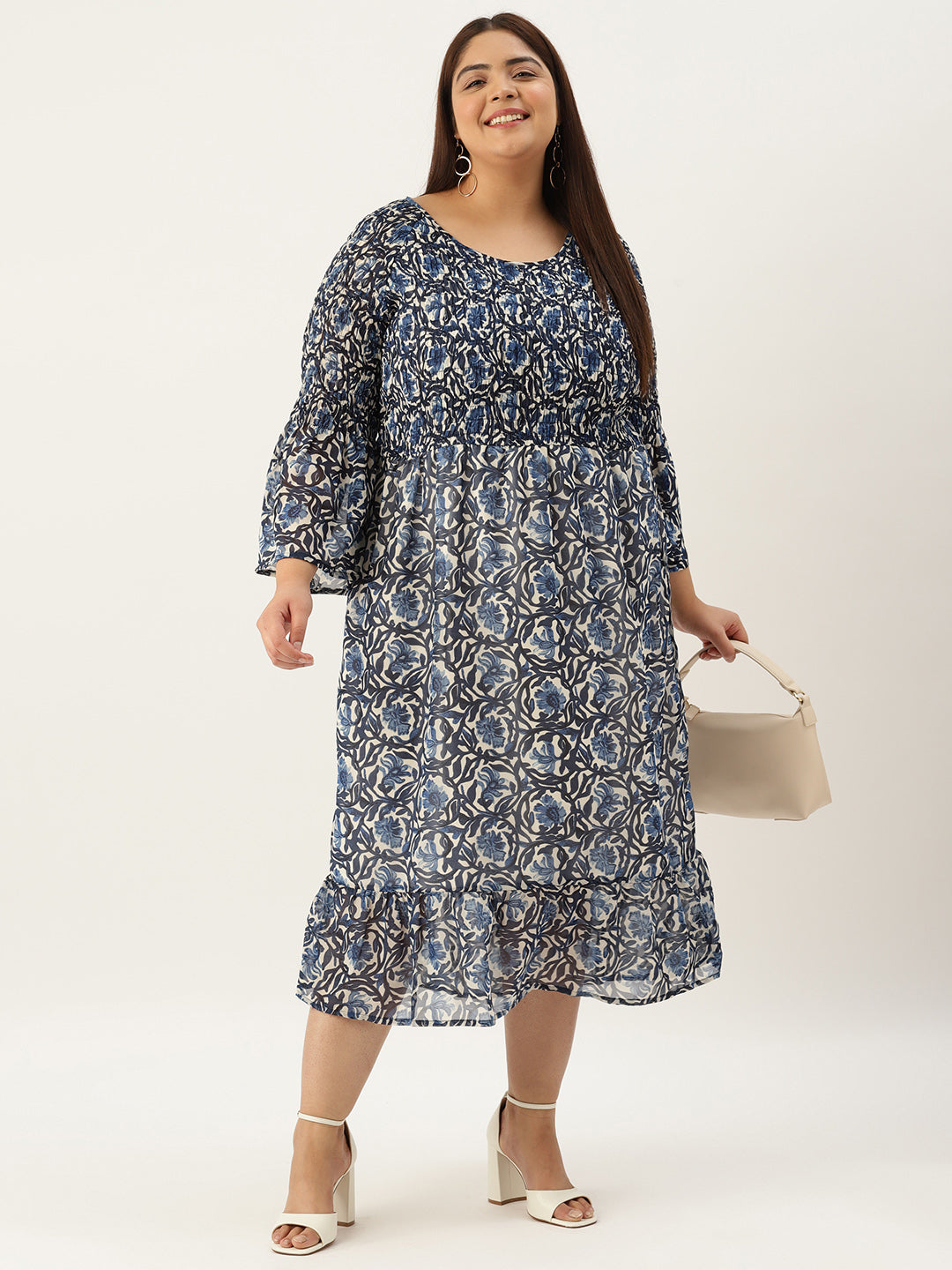 Plus Size A-Line Georgette Dress