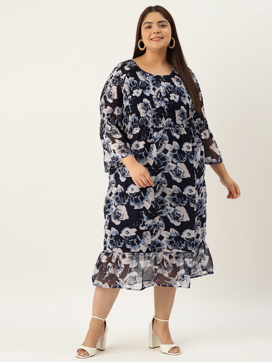 Plus Size A-Line Georgette Dress