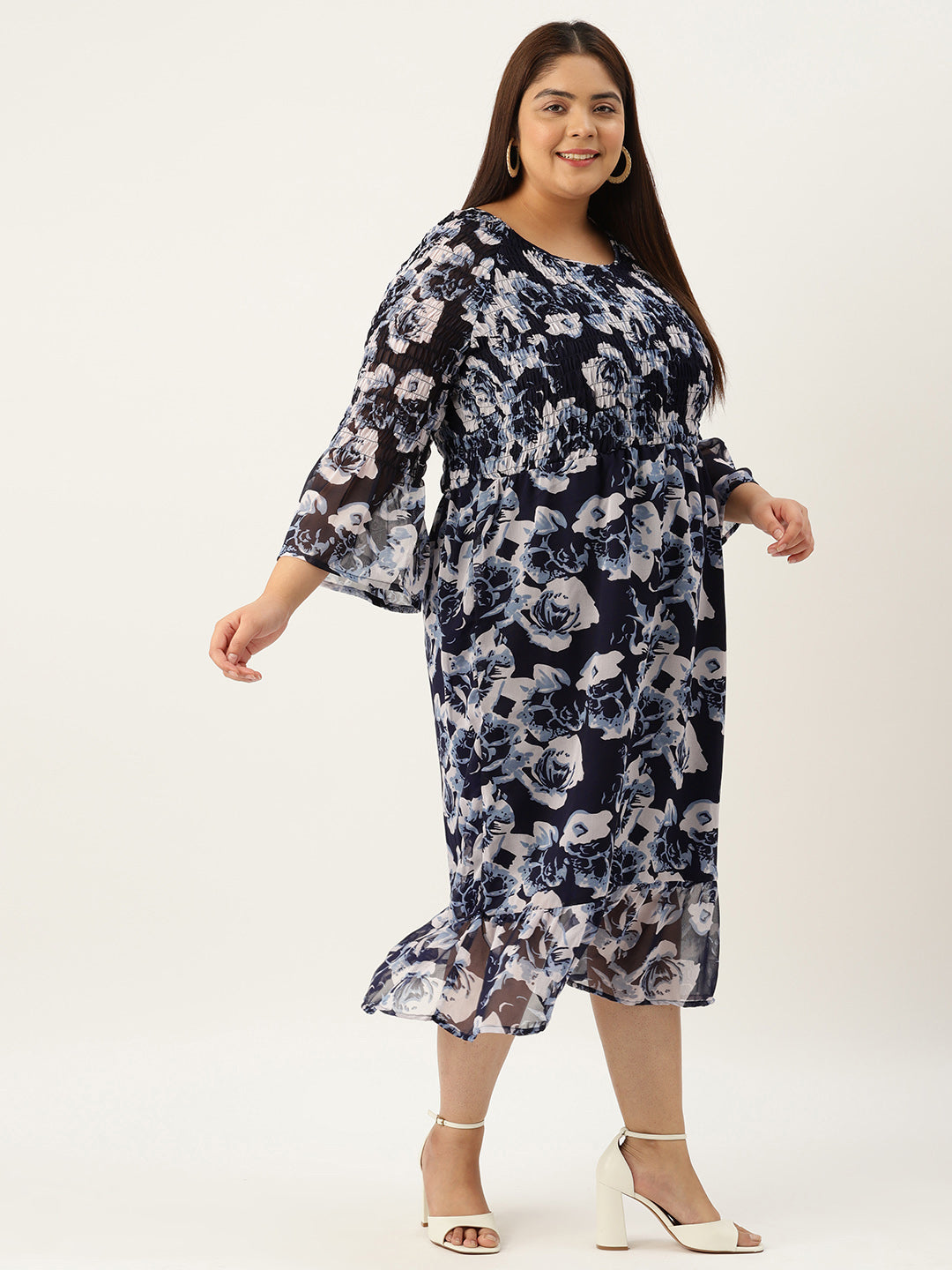 Plus Size A-Line Georgette Dress