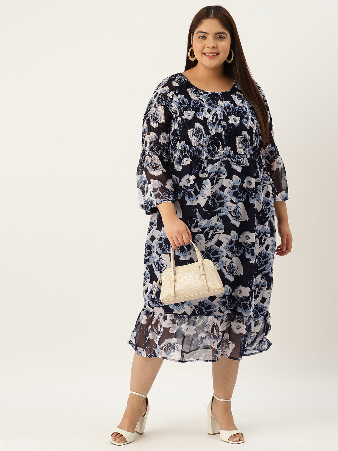 Plus Size A-Line Georgette Dress