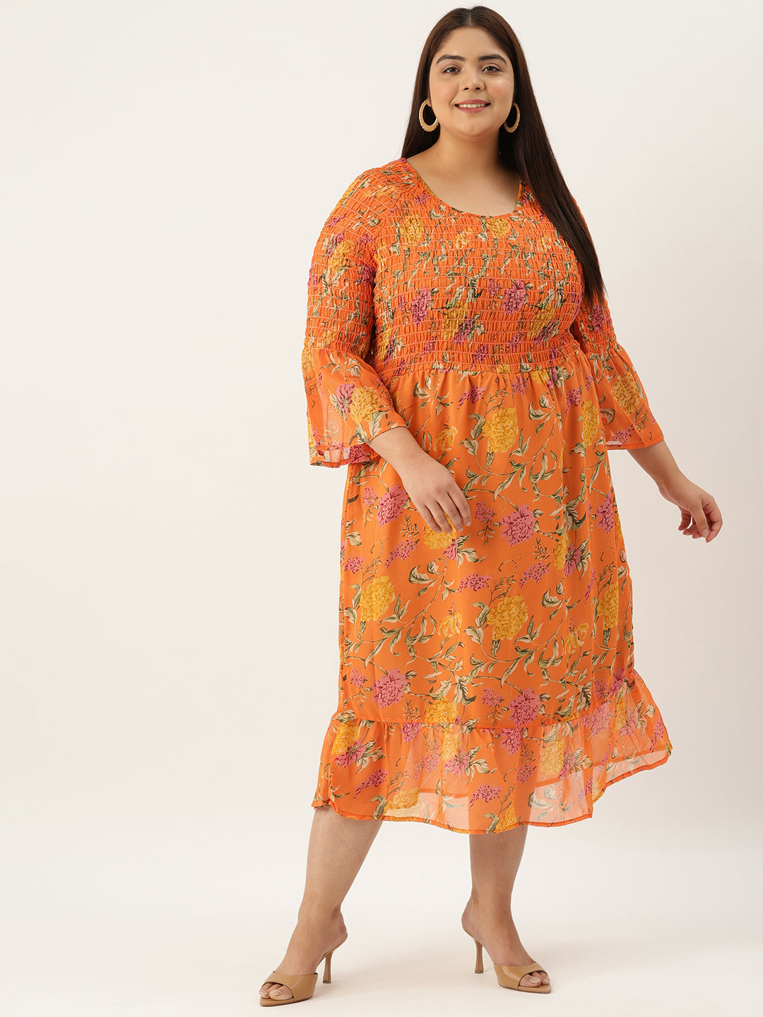 Plus Size A-Line Georgette Dress