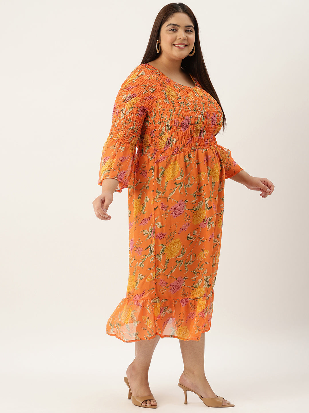 Plus Size A-Line Georgette Dress