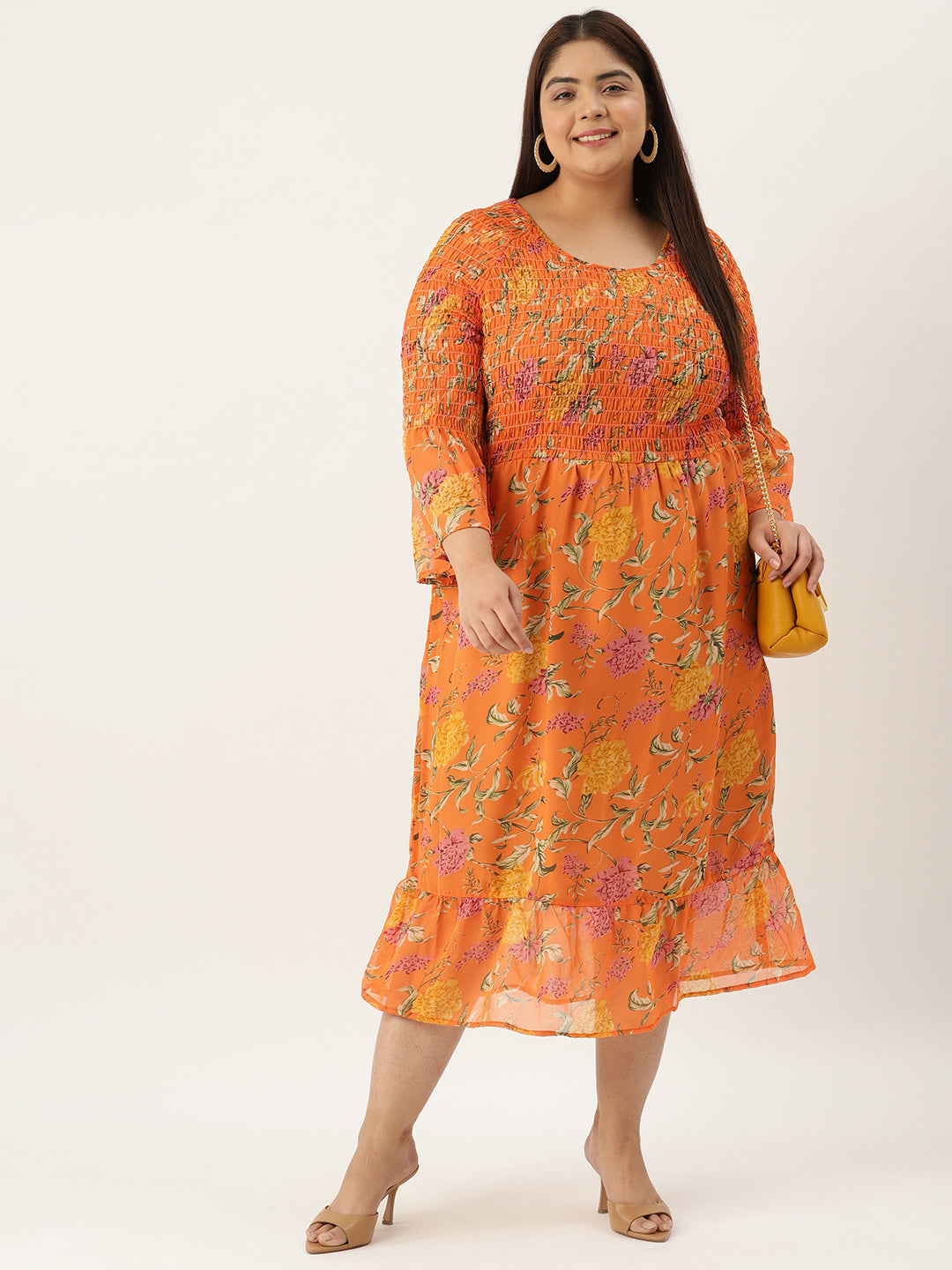 Plus Size A-Line Georgette Dress