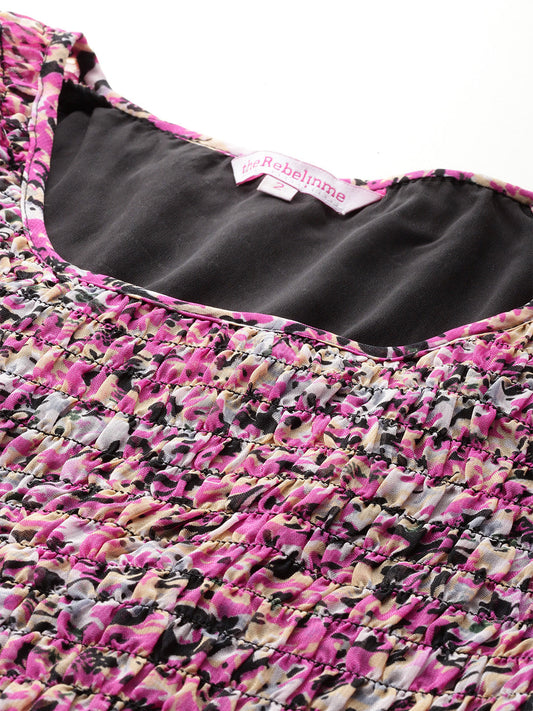 Plus Size A-Line Georgette Dress
