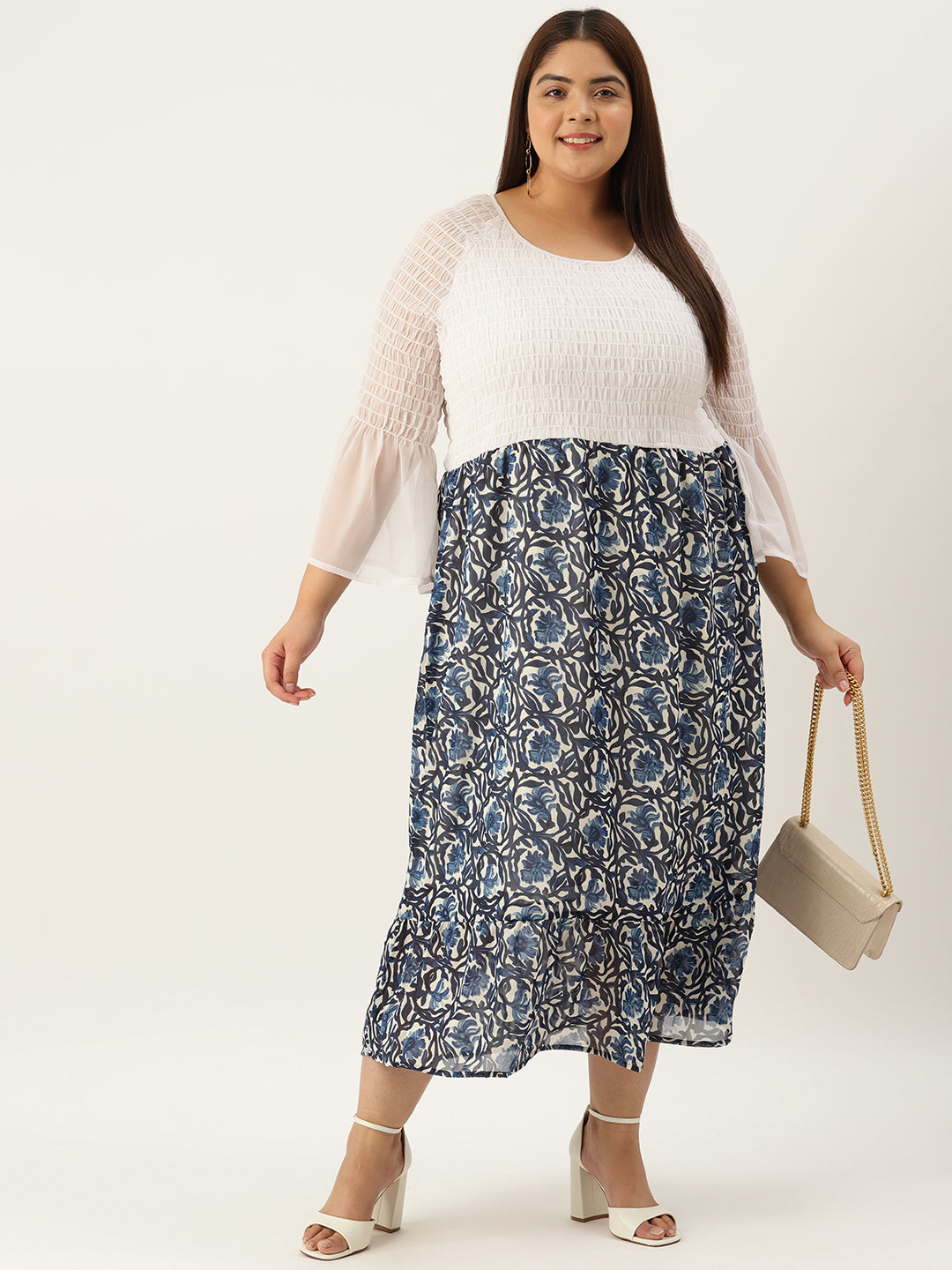 Plus Size A-Line Georgette Dress