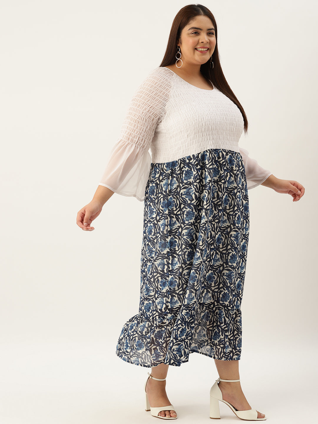 Plus Size A-Line Georgette Dress